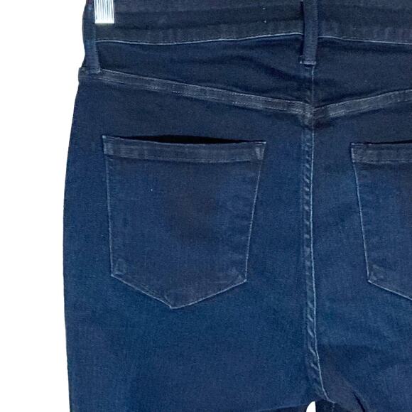 AYR 'The Skinny' Jeans In Jac's Jeans Wash Dark Blue Distressed Stretchy Sz 14 R - Picture 13 of 16